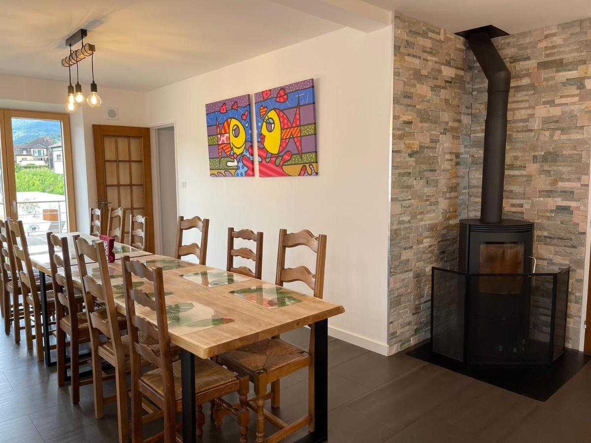 Alsacebnb - Gîte 12 personnes dans le vignoble - Piscine privée chauffée&Spa Ammerschwihr Esterno foto