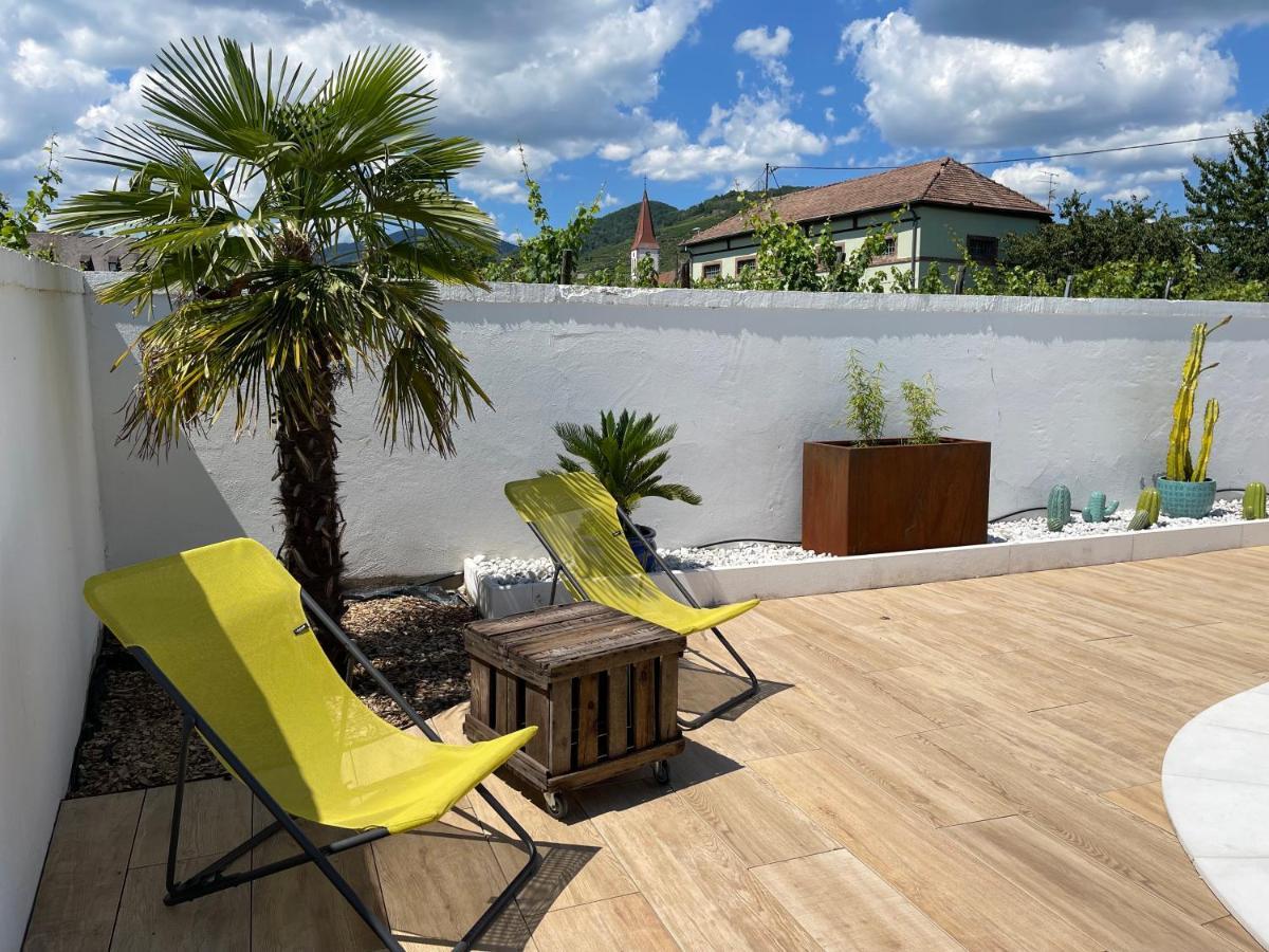 Alsacebnb - Gîte 12 personnes dans le vignoble - Piscine privée chauffée&Spa Ammerschwihr Esterno foto