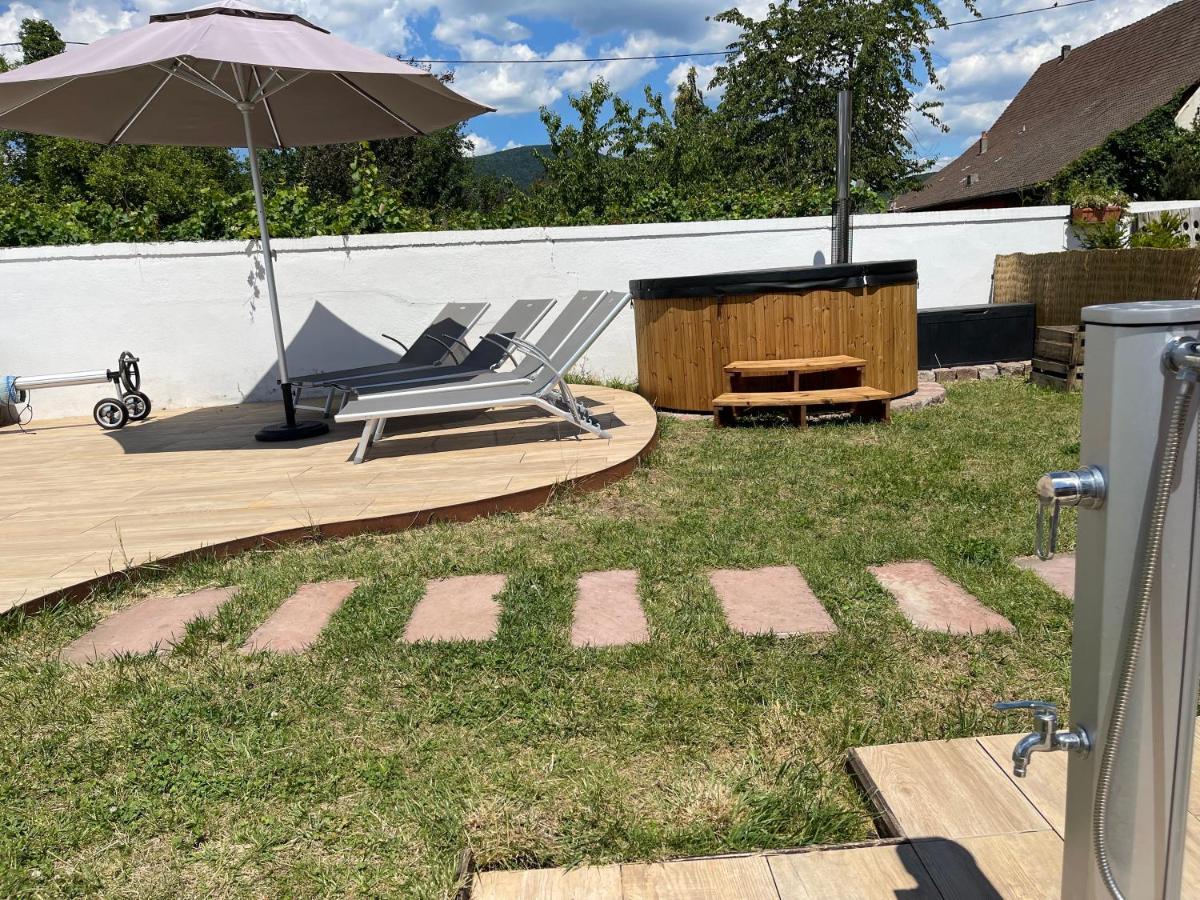 Alsacebnb - Gîte 12 personnes dans le vignoble - Piscine privée chauffée&Spa Ammerschwihr Esterno foto